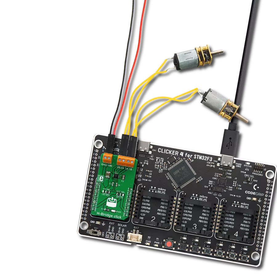 Achieve control of bipolar stepper motors and small brushed DC motors with MC34933 and STM32F302VC