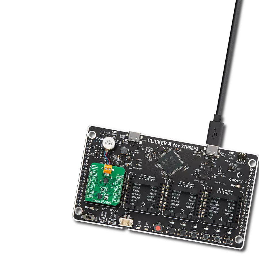 Provide precise haptic feedback for a wide array of electronic applications with DA7280 and STM32F302VC