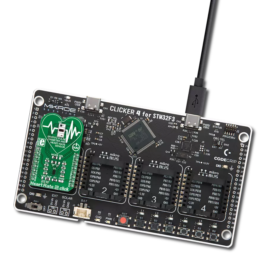 Stay on top of heartbeats with SFH 7072 and STM32F302VC