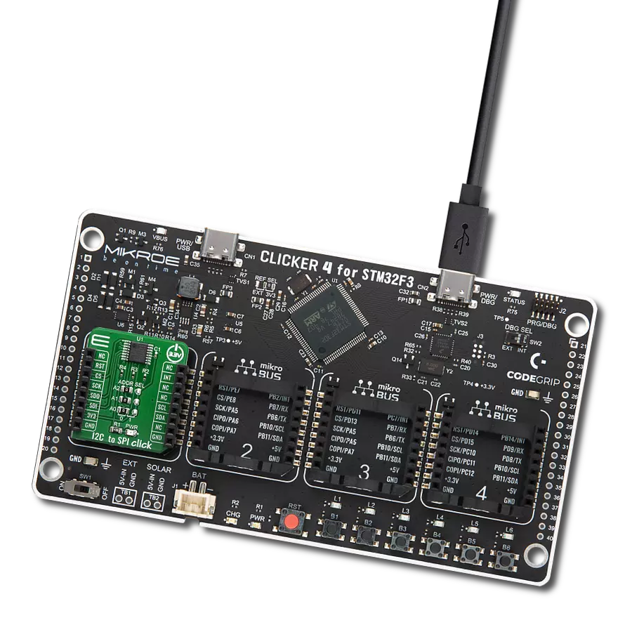 Make a secure connection between interfaces with SC18IS602B and STM32F302VC