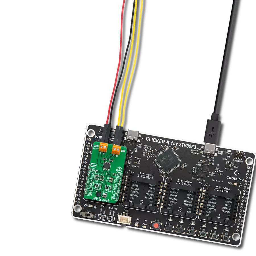 使用BV2HD070EFU-C和STM32F302VC控制连接负载（电阻性、电感性和电容性）的电源流动