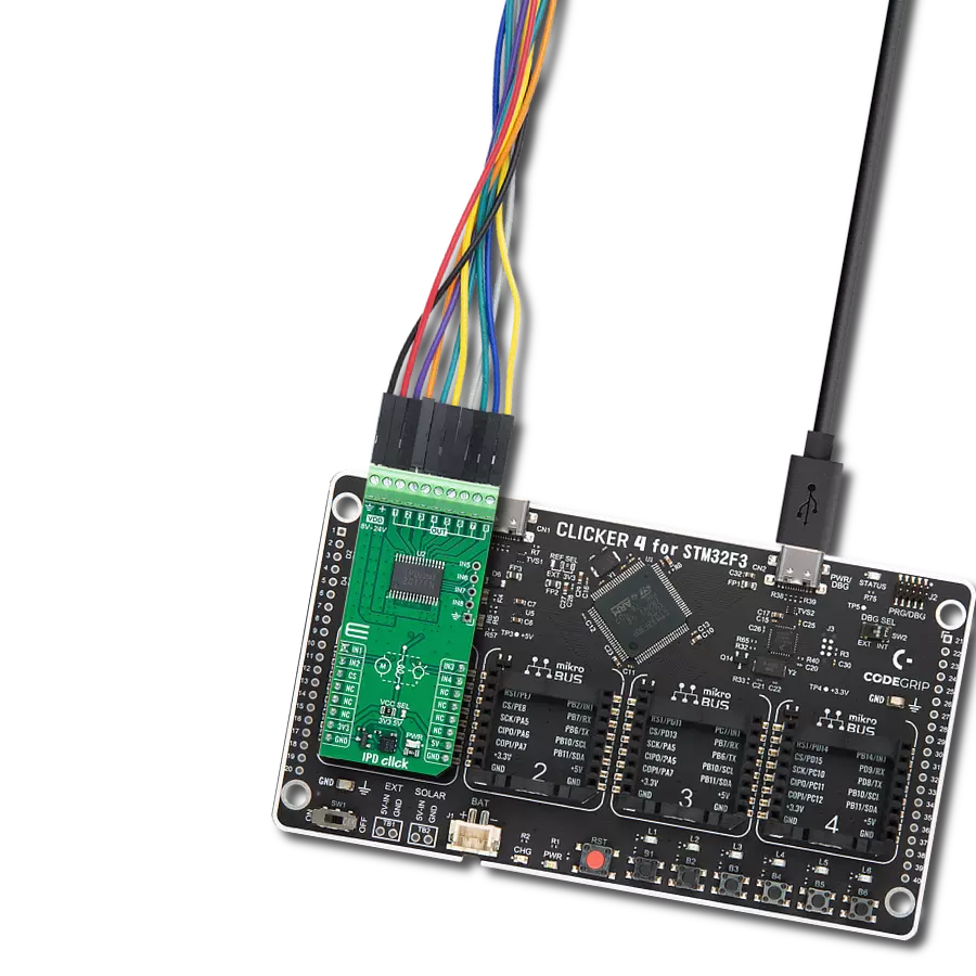 Control both inductive and resistive loads in environments such as industrial settings using TPD2017FN and STM32F302VC