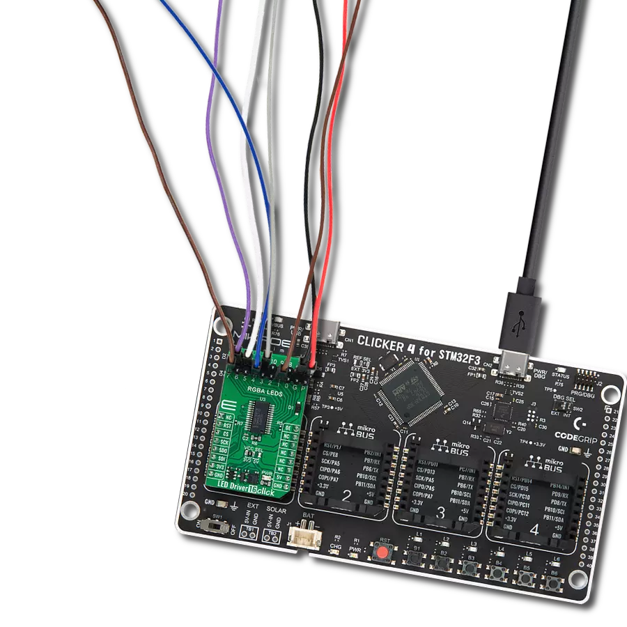 Bring your creative vision to life with PCA9745B and STM32F302VC