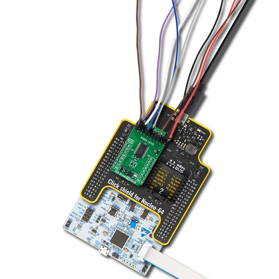 Bring your creative vision to life with PCA9745B and STM32G474RE