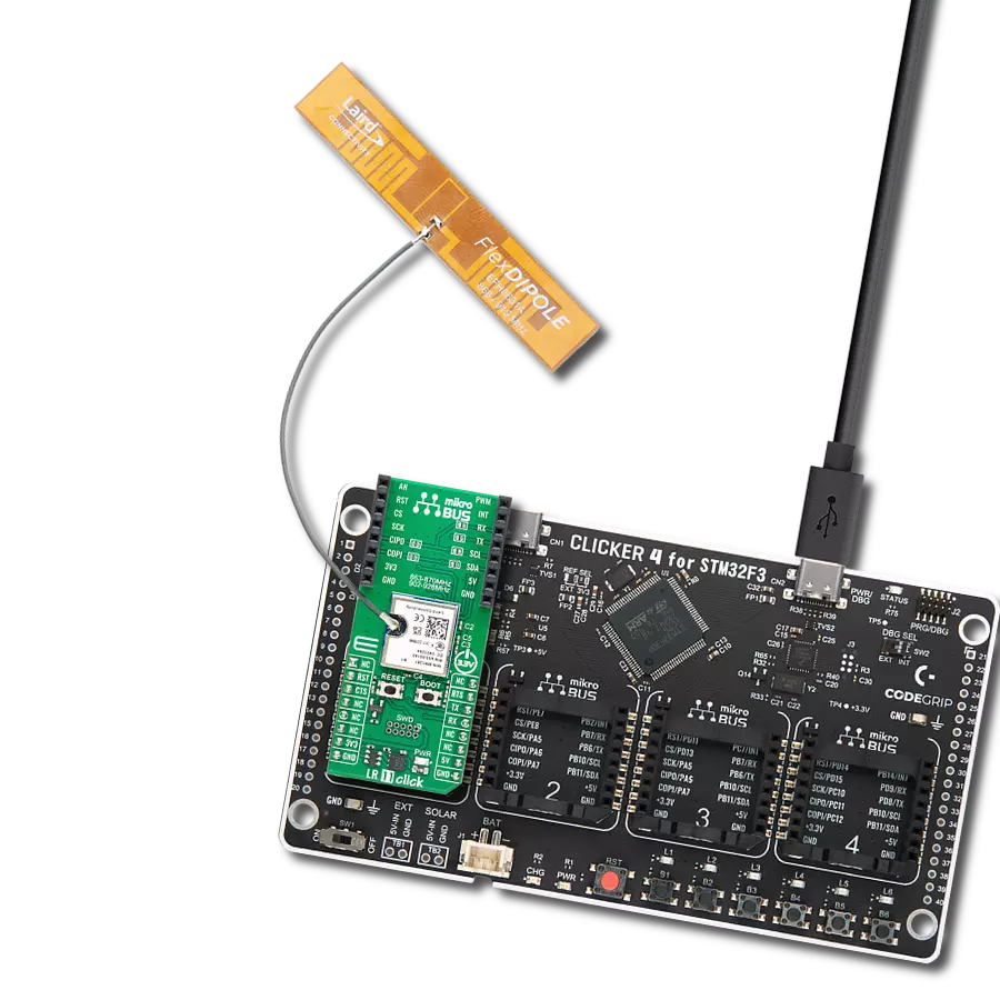 Enable secure and reliable data transfer over long distances with minimal power consumption using 453-00140R and STM32F302VC