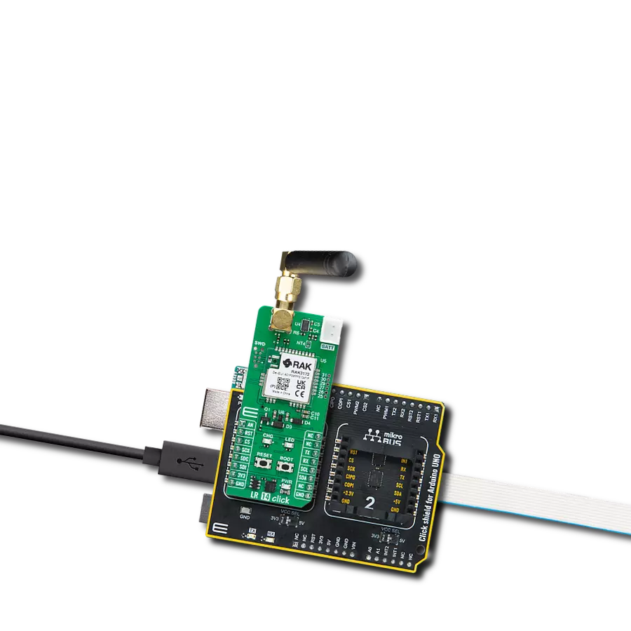 LR 14 Click with Arduino UNO Rev3