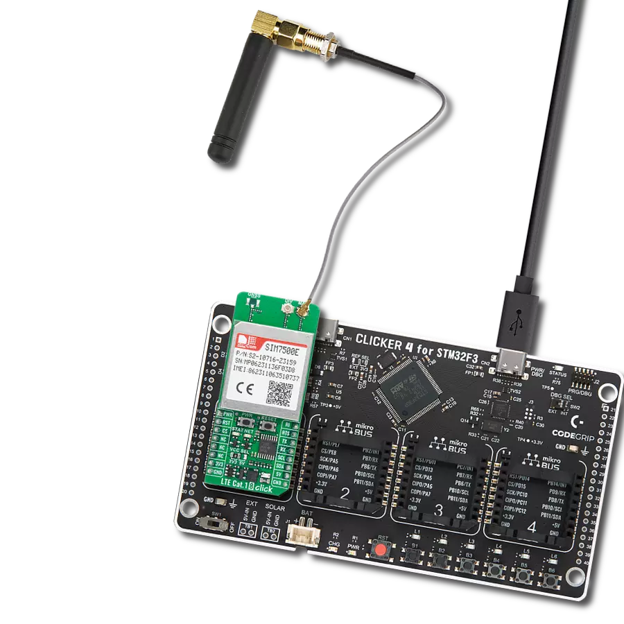 使用 SIM7500E 和 STM32F302VC 实现在欧洲范围内的 LTE Cat 1 通信连接