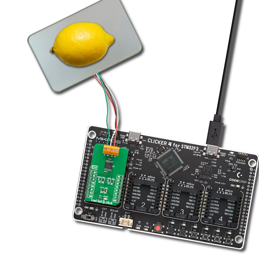 Measure force or weight of an object with ADS1230 and STM32F302VC