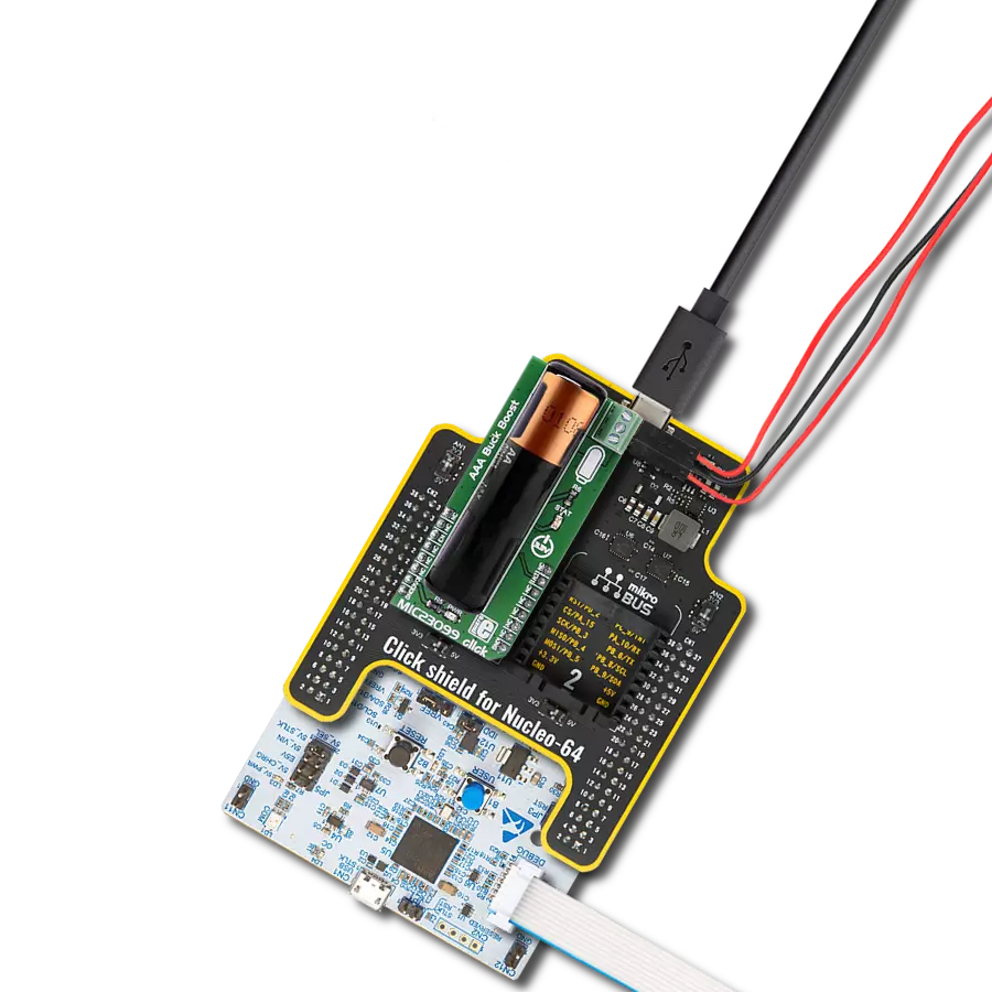 Unleash efficiency and performance with step-down/step-up regulator based on MIC23099 and STM32G474RE