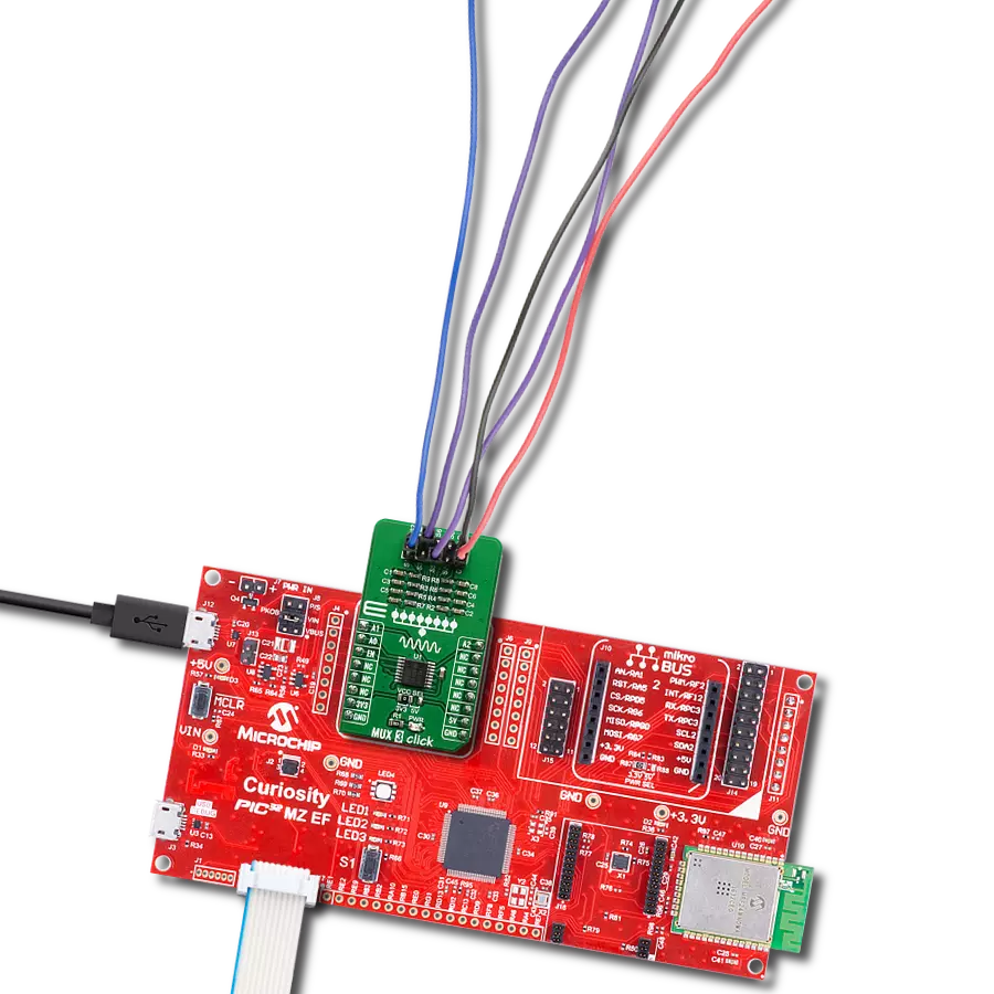 Experience the art of signal convergence with TMUX1208 and PIC32MZ2048EFM100