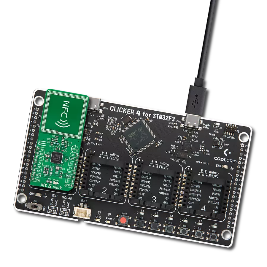 Enable instant data sharing between devices using PN7150 and STM32F302VC