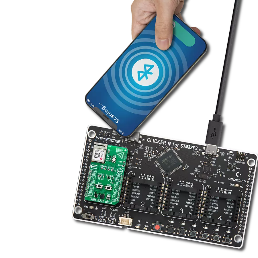 Achieve Bluetooth communication with top-tier security with NINA-B222 and STM32F302VC