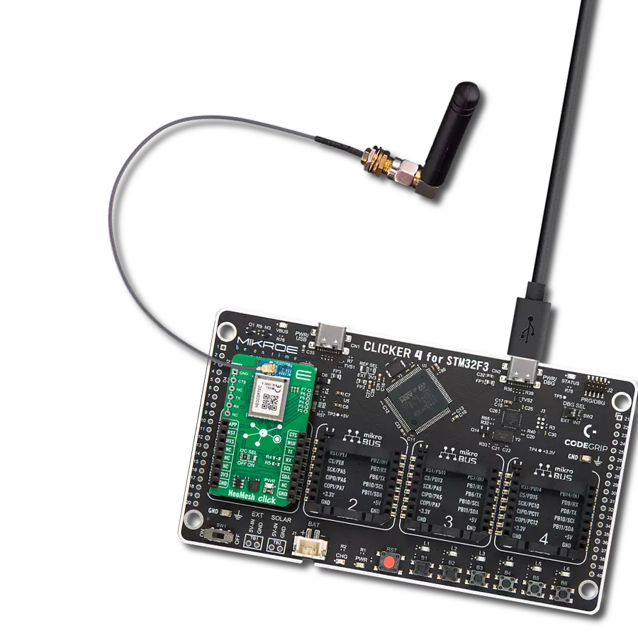 Create a fully functional Wireless Mesh Network node with NC1000C-8 and STM32F302VC