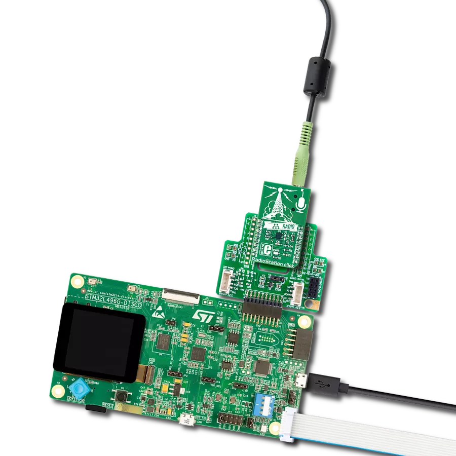 Broadcast the music via the FM radio band using the Si4713-B30 and STM32L496AG