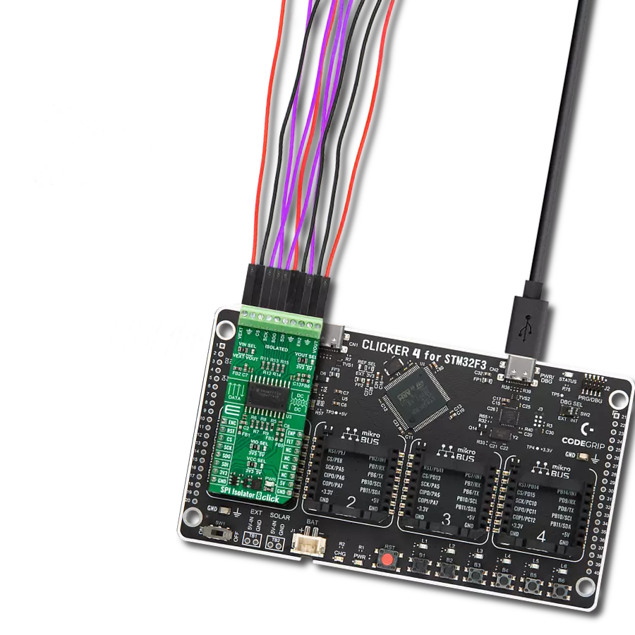 Isolate and fortify SPI data with ISOW7743 and STM32F302VC