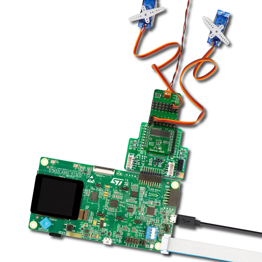 Achieve control tailored to your exact requirements with PCA9685 servo driver combined with STM32L496AG
