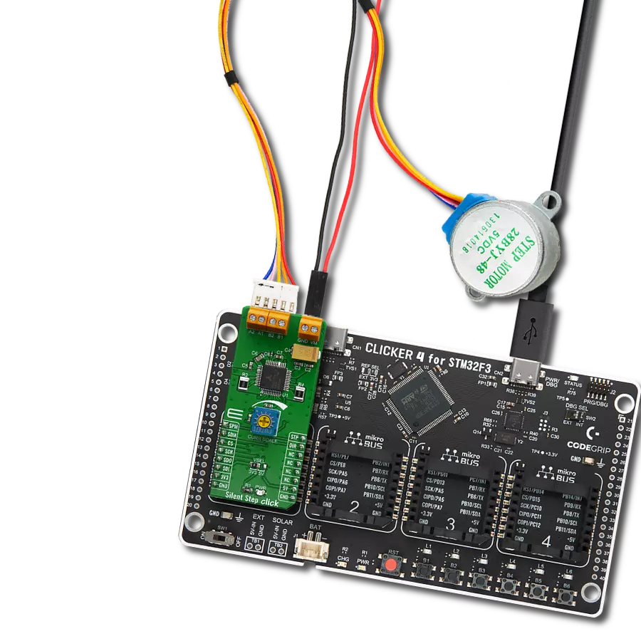 Achieve extremely quiet operation and smooth motion of bipolar stepper motors using the TMC5130 and STM32F302VC