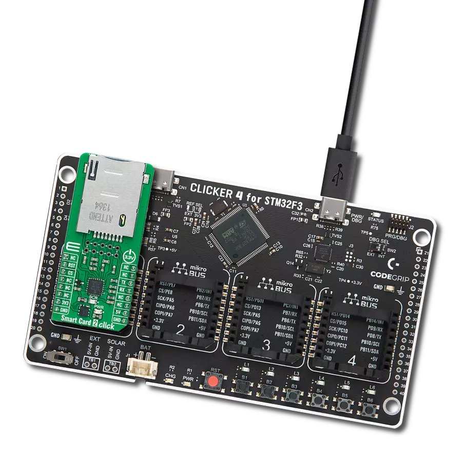 Process, move, and store information securely thanks to the SEC1210 and STM32F302VC