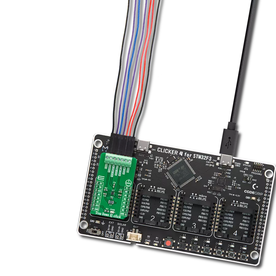 使用ST1PS03和STM32F302VC将电压降低到理想水平