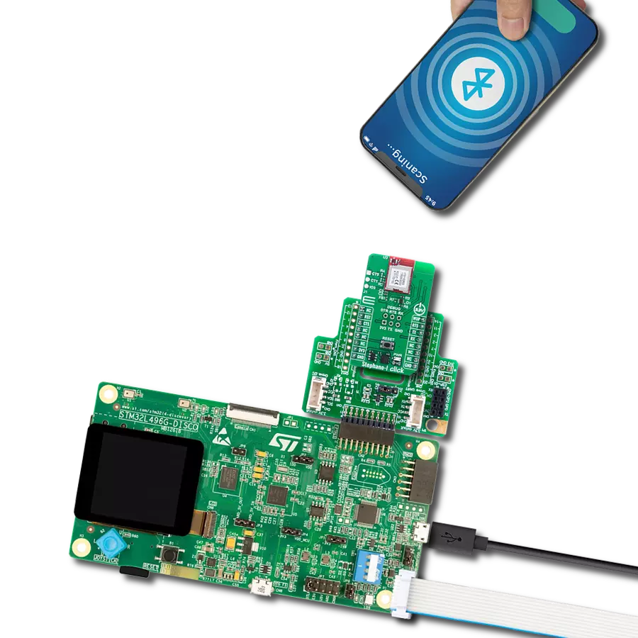 Add both WiFi and BLE connectivity with Stephano-I (2617011025000) and STM32L496AG