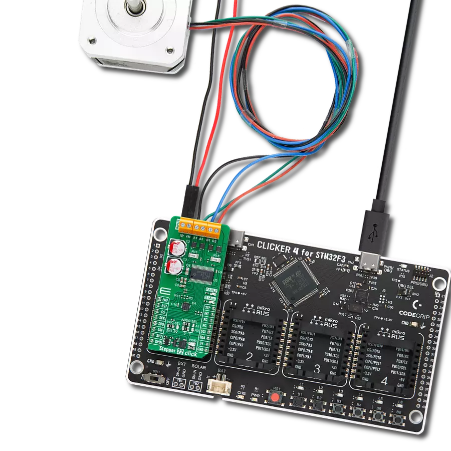 使用DRV8711和STM32F302VC驱动双极步进电机和有刷直流电机