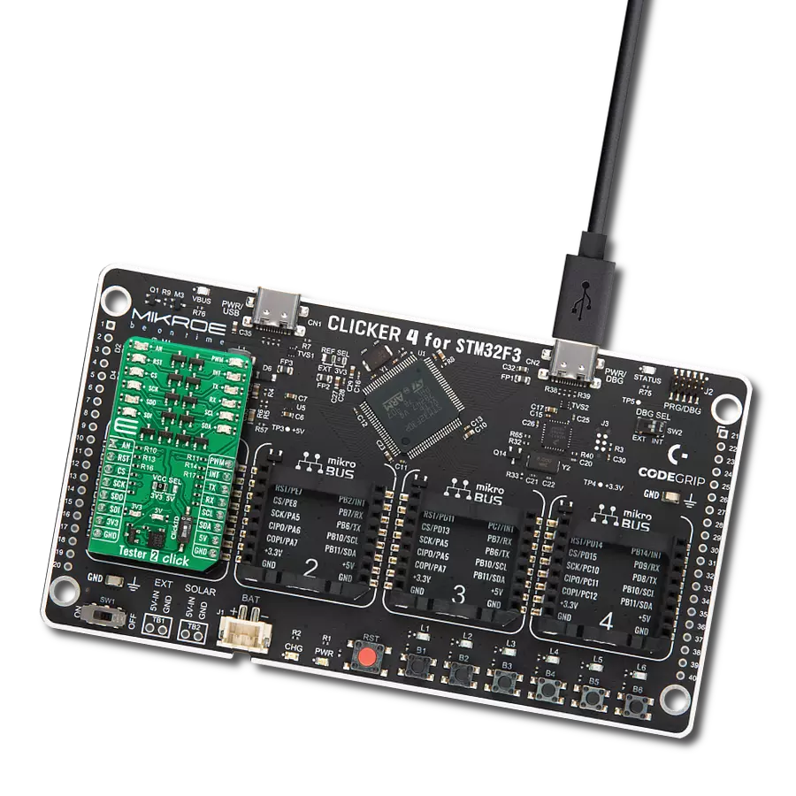 Quickly identify and troubleshoot issues on the mikroBUS™ lines with STM32F302VC
