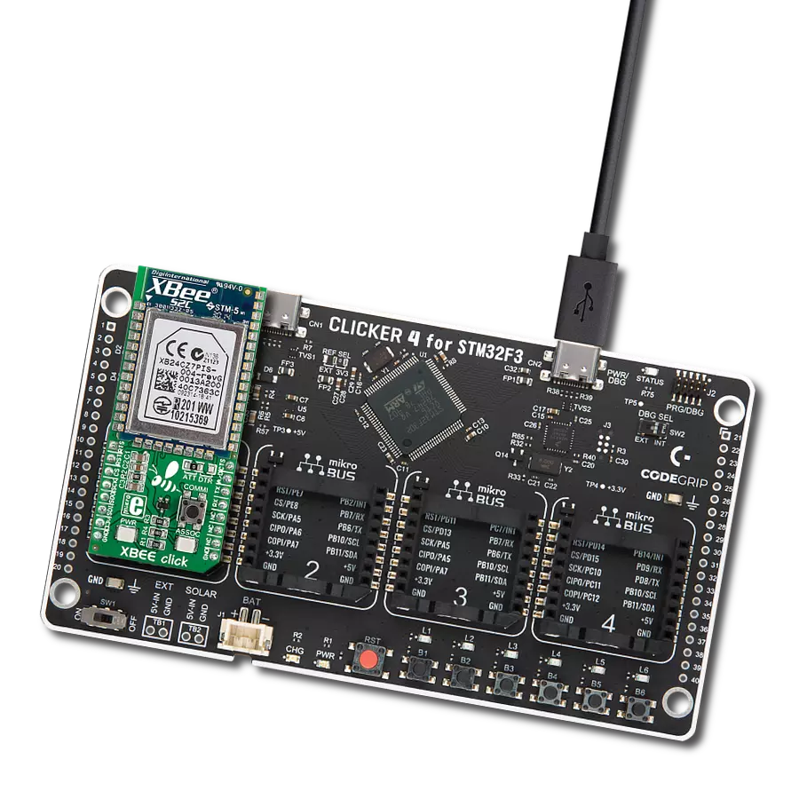 Add ZigBee wireless communication into your projects with XB24CZ7PIS-004 and STM32F302VC