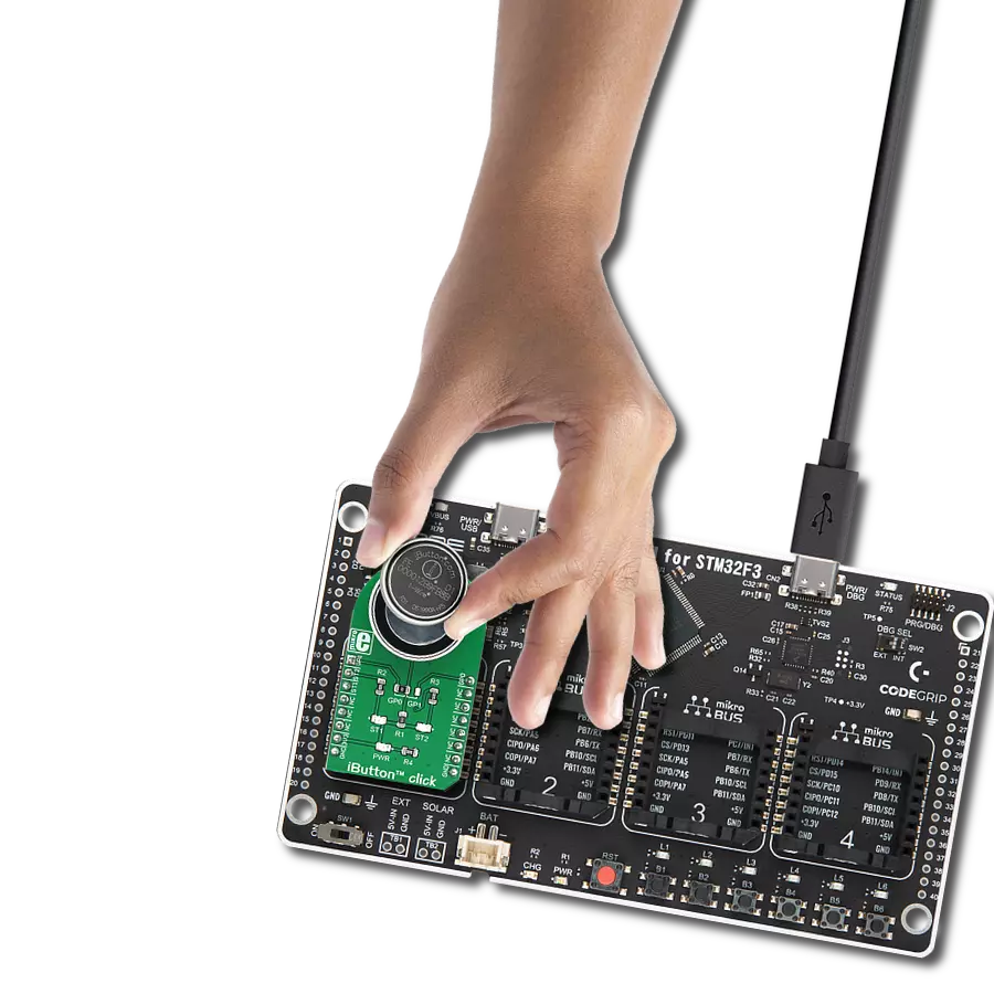 Implement iButton™ technology into your projects with CZ-0-PIN and STM32F302VC