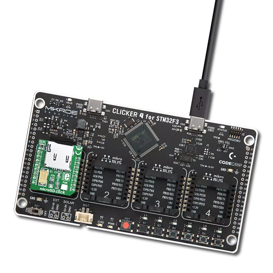 Transform your project into a mass storage powerhouse with microSD and STM32F302VC