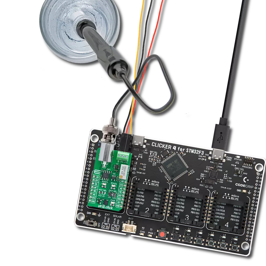 Monitor pH in various samples for diagnostic insights with MCP607 and STM32F302VC