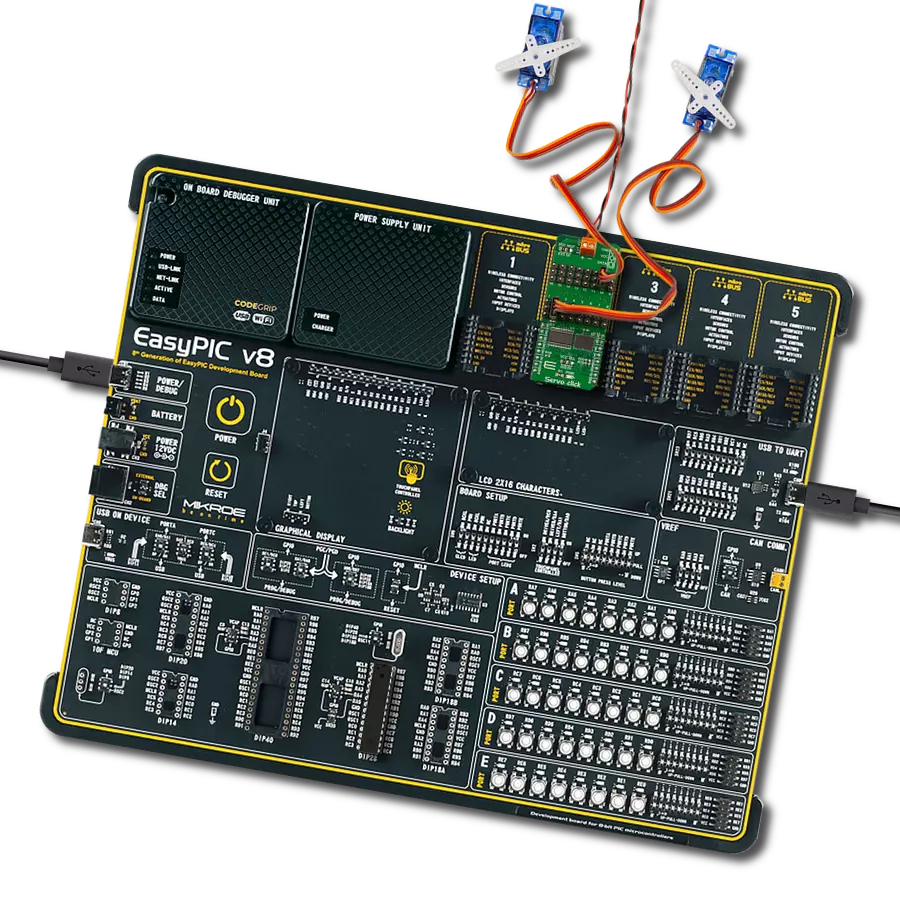 Servo Click with EasyPIC v8