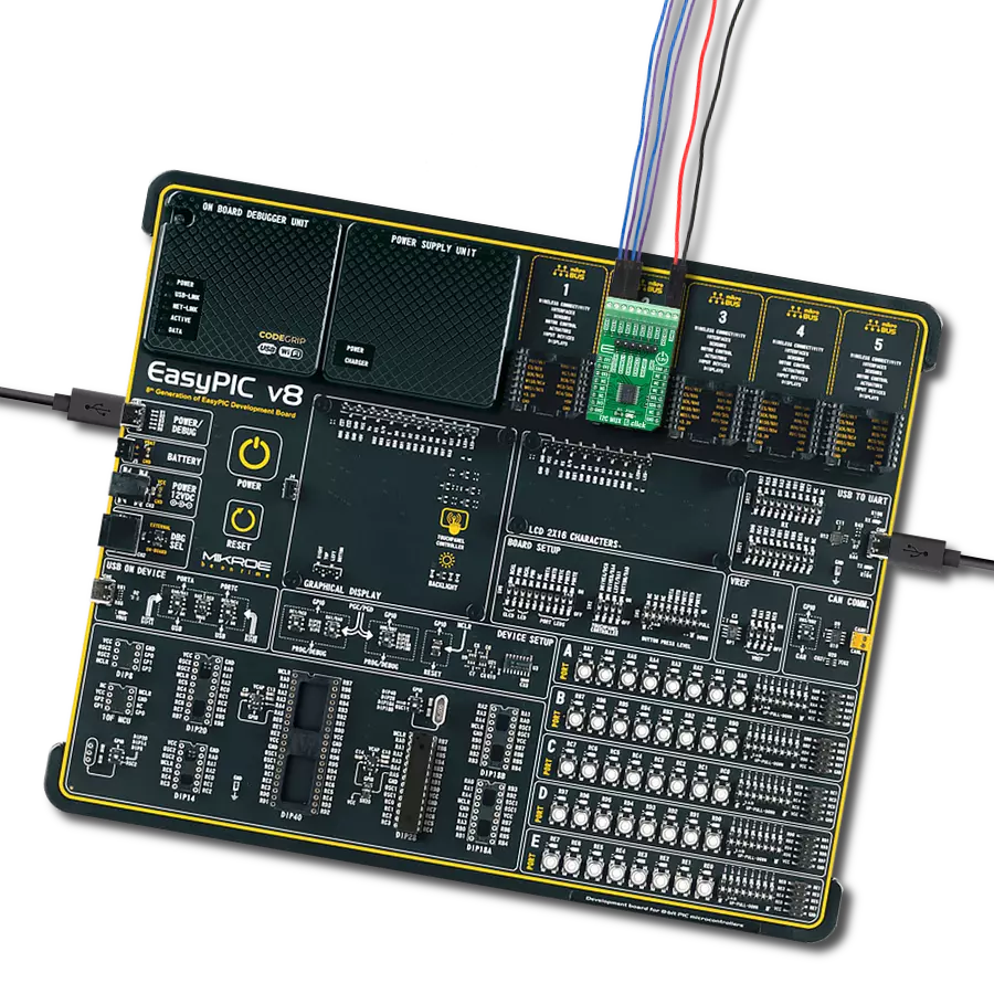 I2C MUX 6 Click with EasyPIC v8
