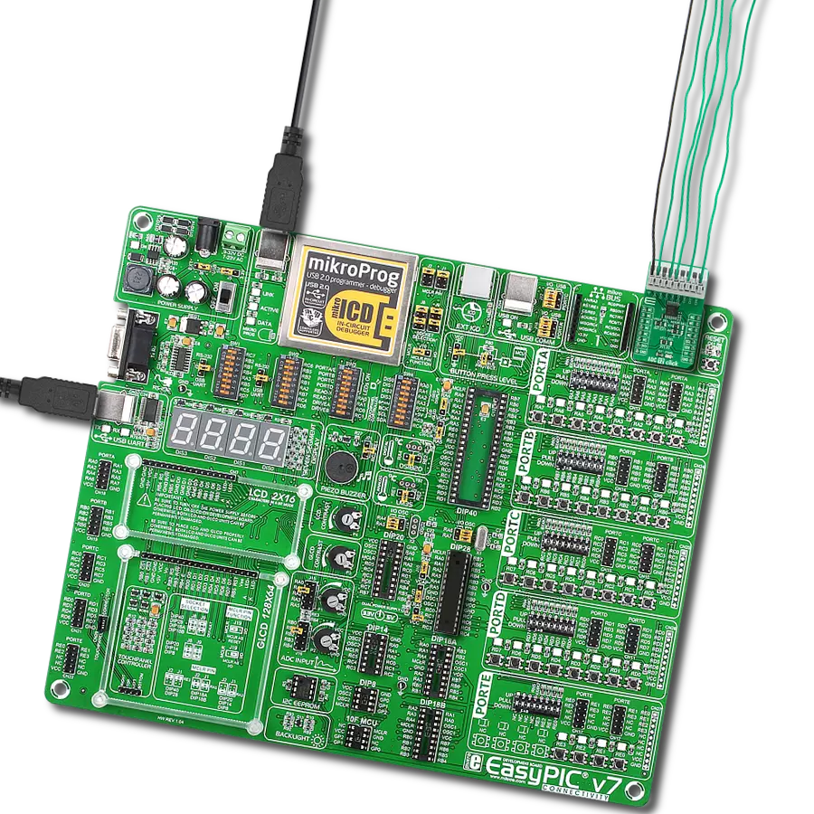 ADC 12 Click with EasyPIC v7