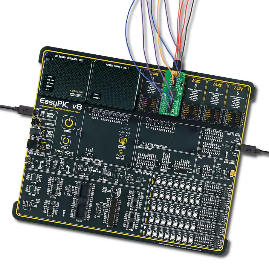 ADAC 2 Click with EasyPIC v8