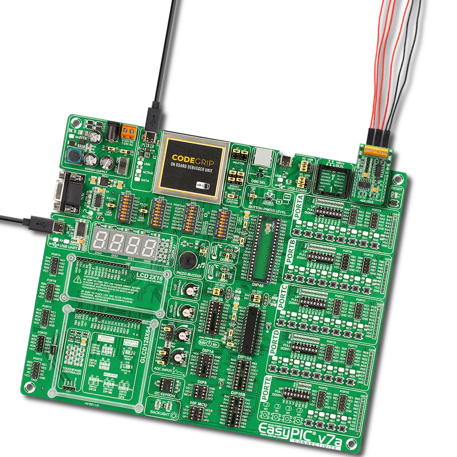 ADC Click with EasyPIC v7a