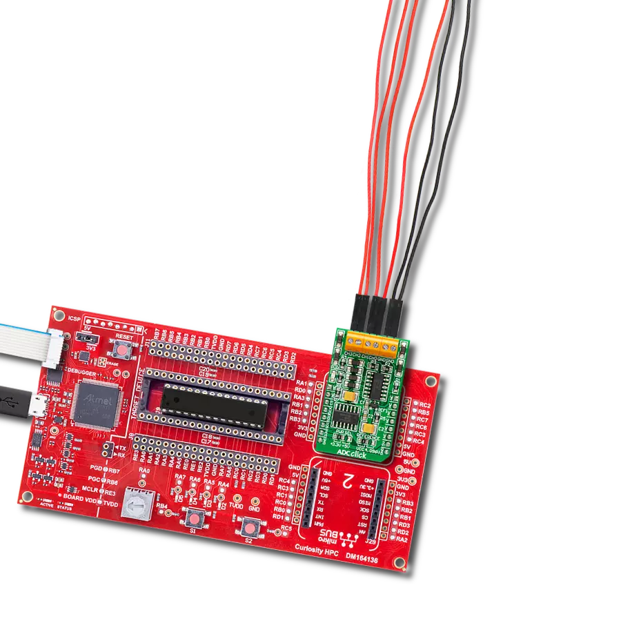 ADC Click with Curiosity HPC