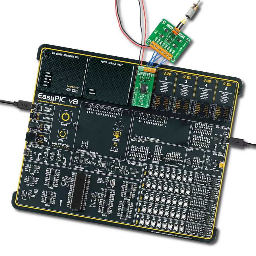 H-Bridge Driver Click with EasyPIC v8