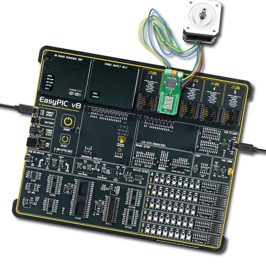 Brushless 12 Click with EasyPIC v8