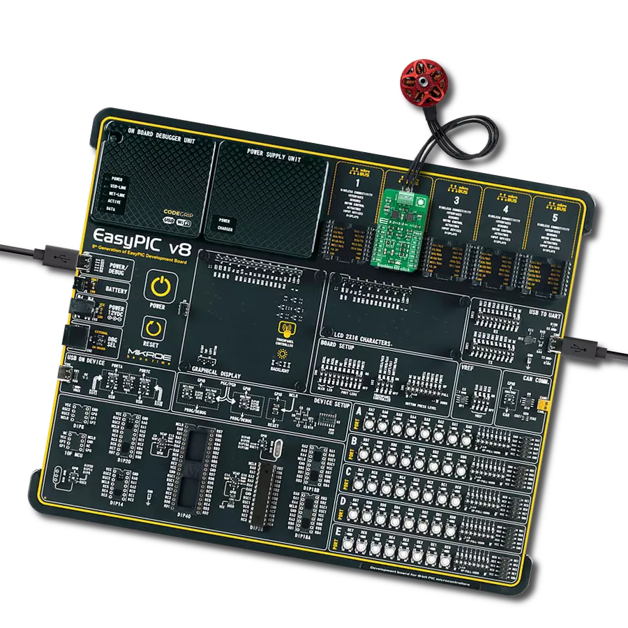Brushless 22 Click with EasyPIC v8