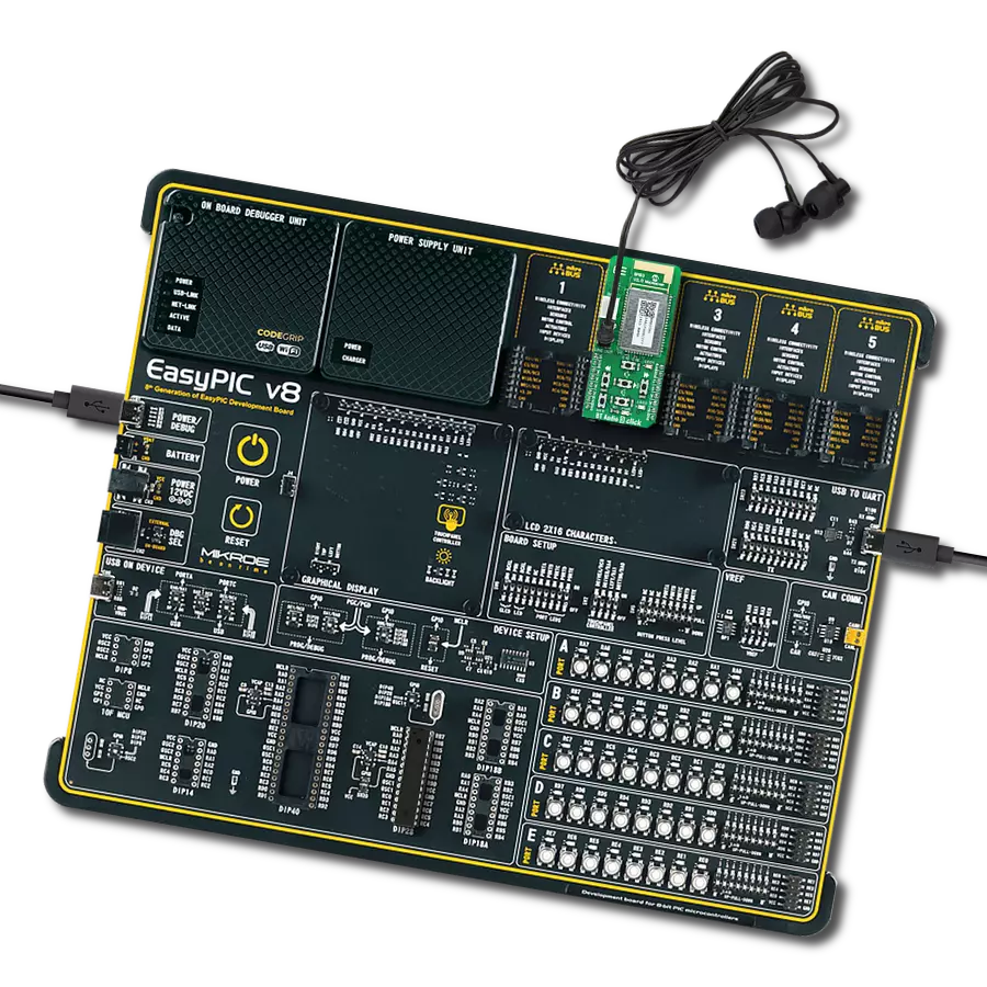 BT Audio 3 Click with EasyPIC v8