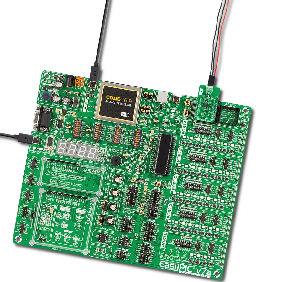 BATT-MAN 3 Click with EasyPIC v7a