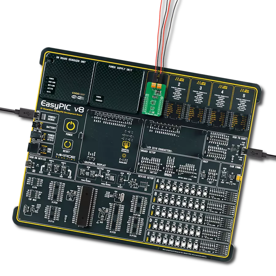 VCT Monitor Click with EasyPIC v8
