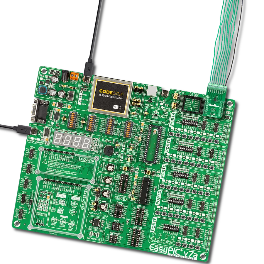 DAC 12 Click with EasyPIC v7a