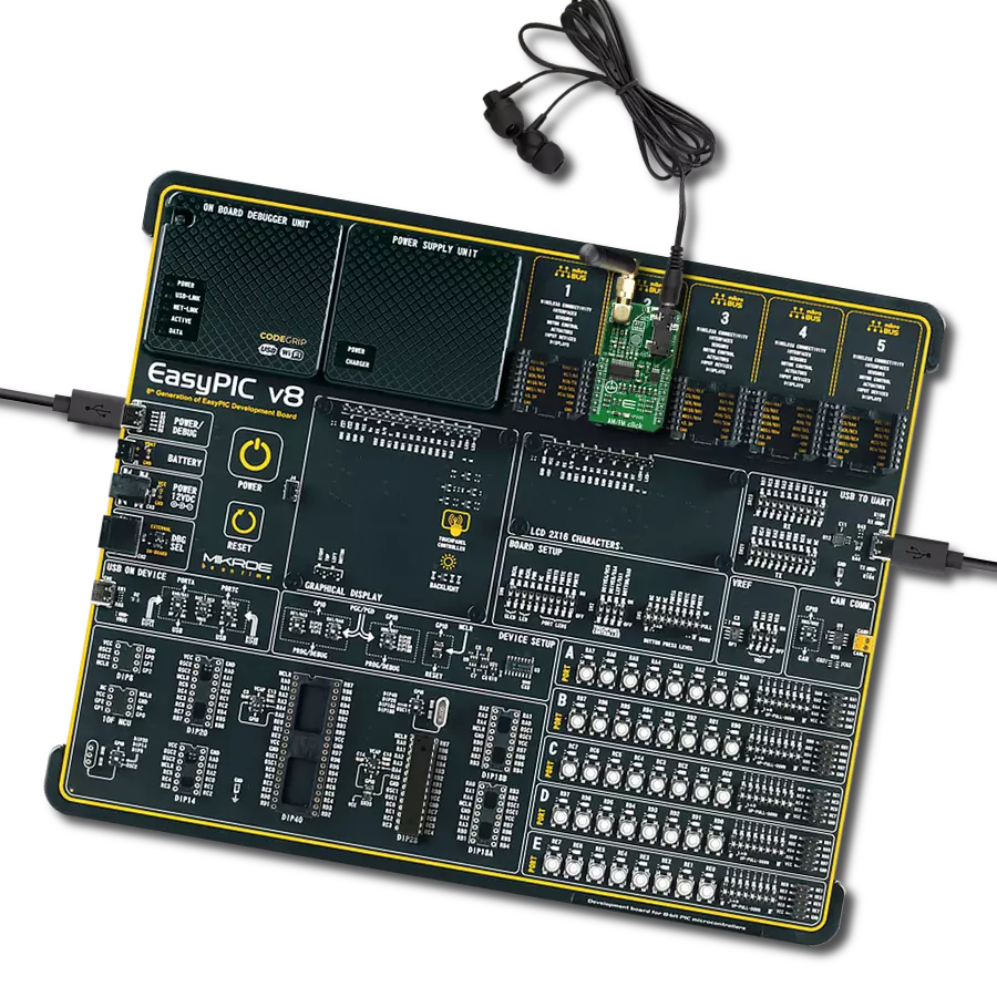 AM/FM Click with EasyPIC v8