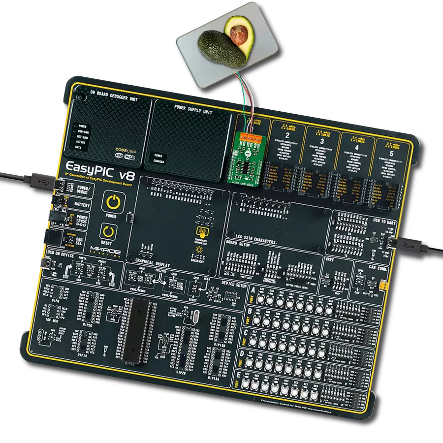 Load cell click with EasyPIC v8