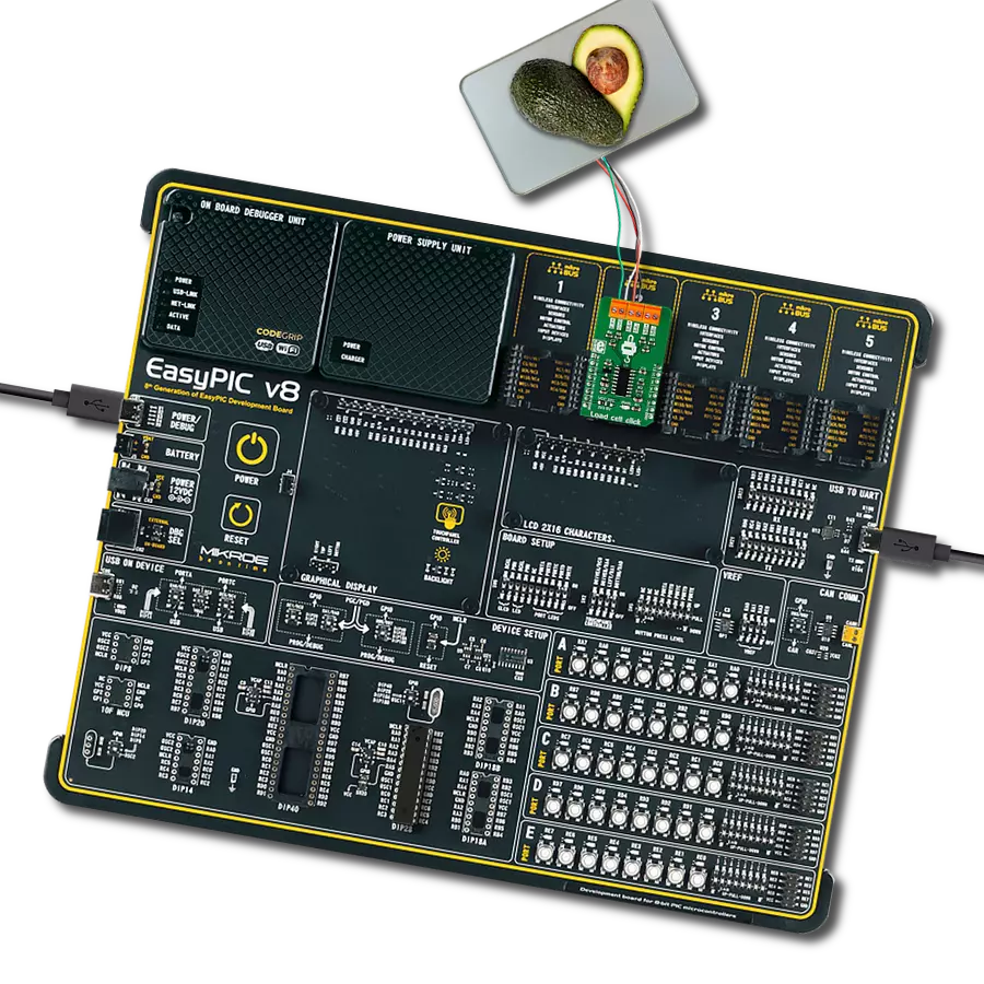 Load cell click with EasyPIC v8