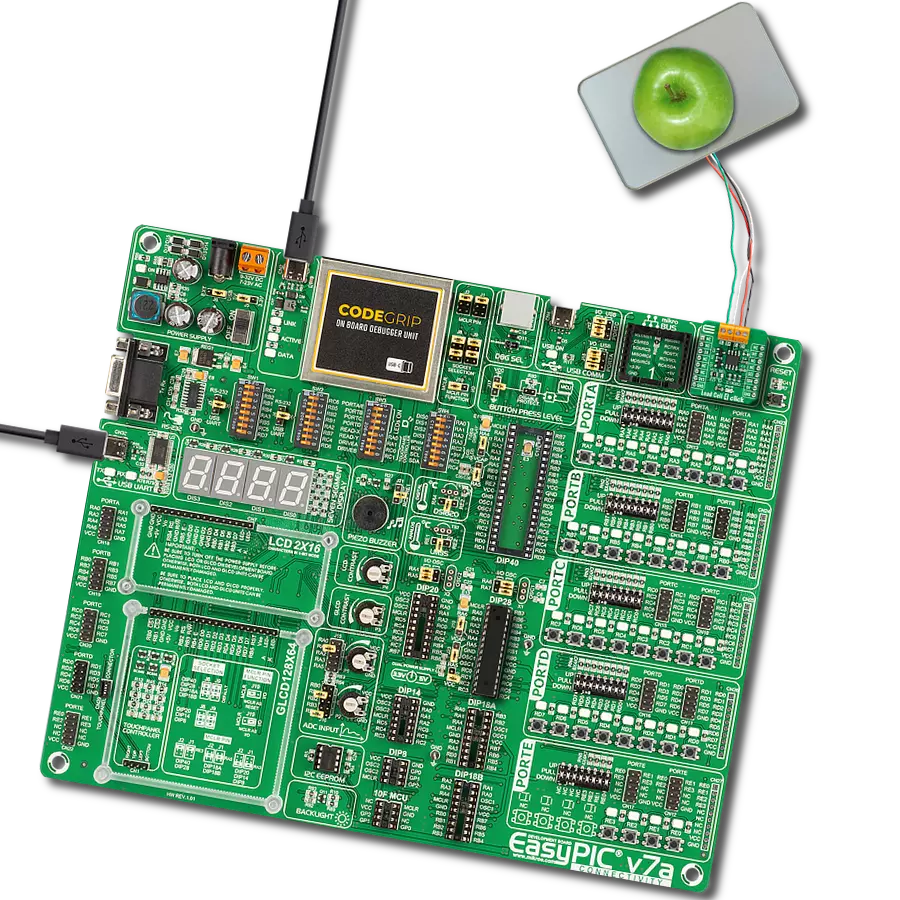 Load Cell 4 Click with EasyPIC v7a