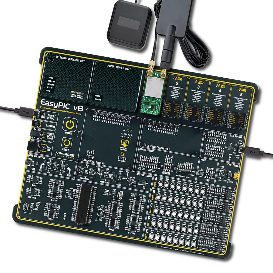 LTE IoT 2 Click with EasyPIC v8