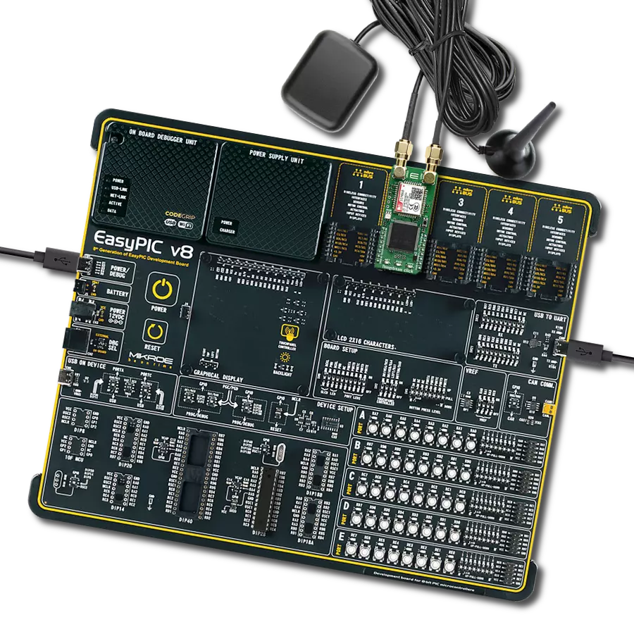 Thingstream Click with EasyPIC v8