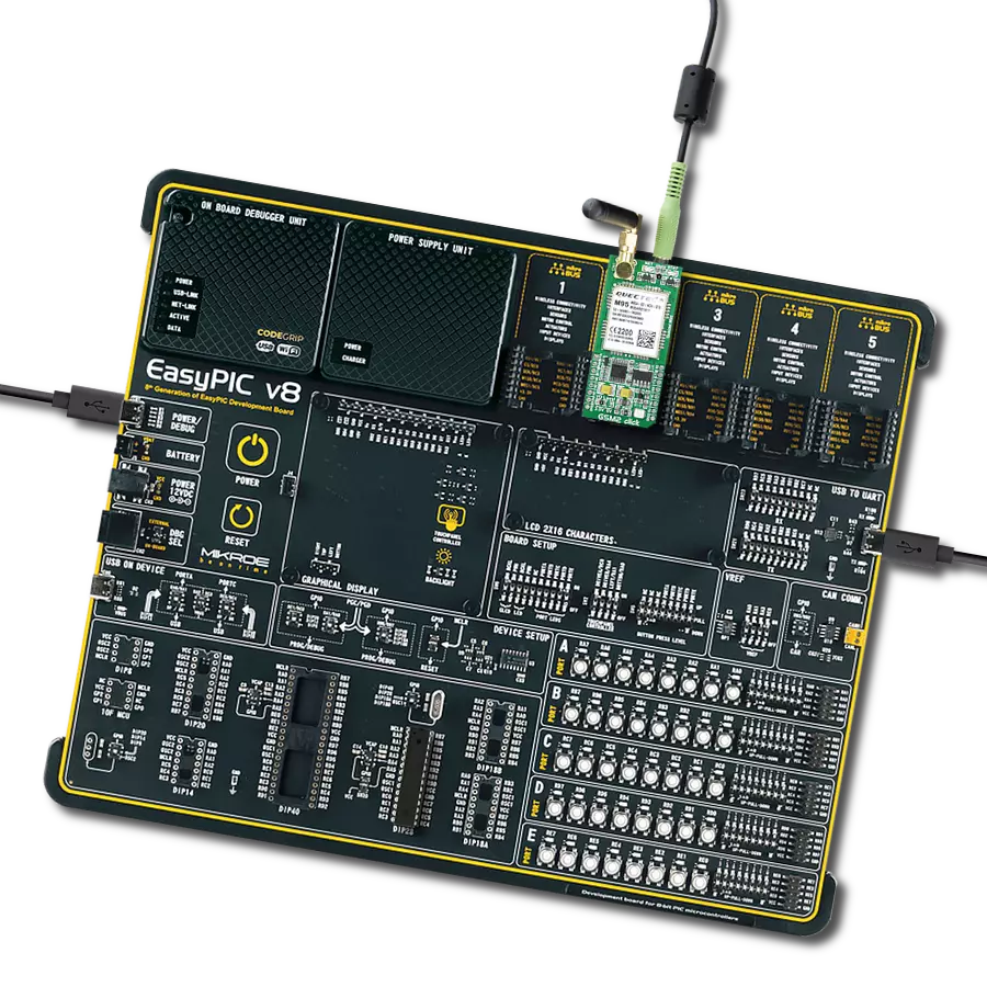 GSM2 Click with EasyPIC v8